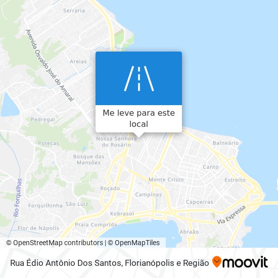 Rua Édio Antônio Dos Santos mapa