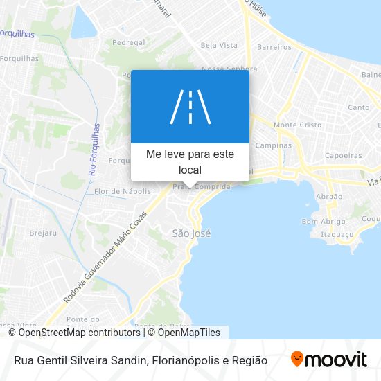 Rua Gentil Silveira Sandin mapa