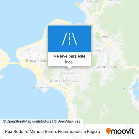 Rua Rodolfo Manoel Bento mapa