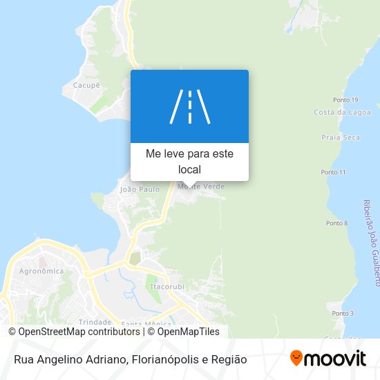 Rua Angelino Adriano mapa