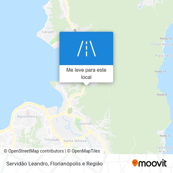Servidão Leandro mapa