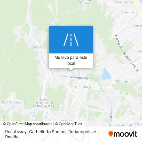Rua Alvacyr Garbellotto Santos mapa