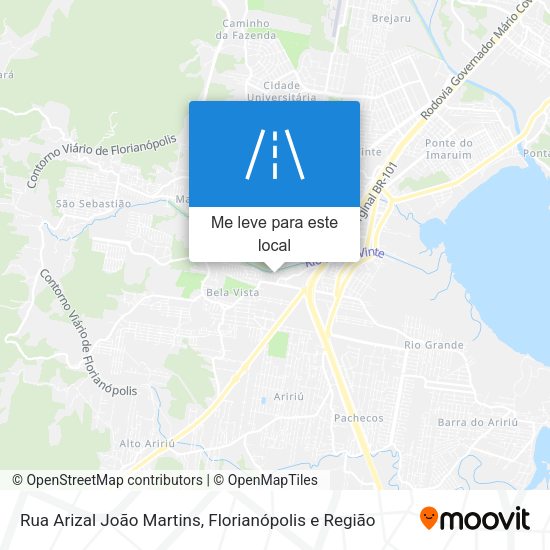 Rua Arizal João Martins mapa