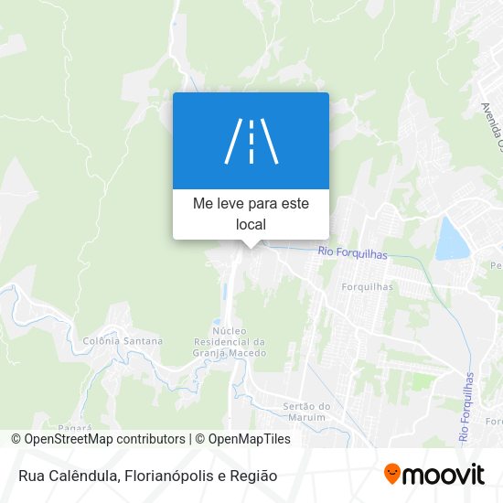 Rua Calêndula mapa