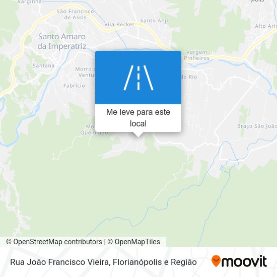 Rua João Francisco Vieira mapa