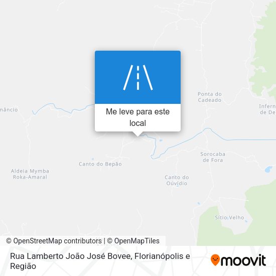 Rua Lamberto João José Bovee mapa