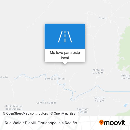 Rua Waldir Picolli mapa