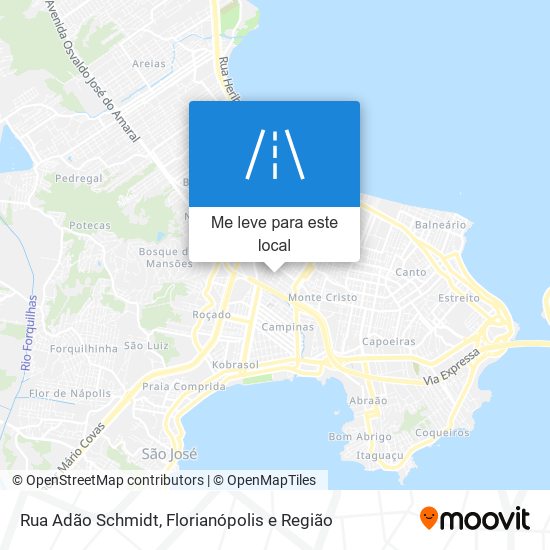 Rua Adão Schmidt mapa