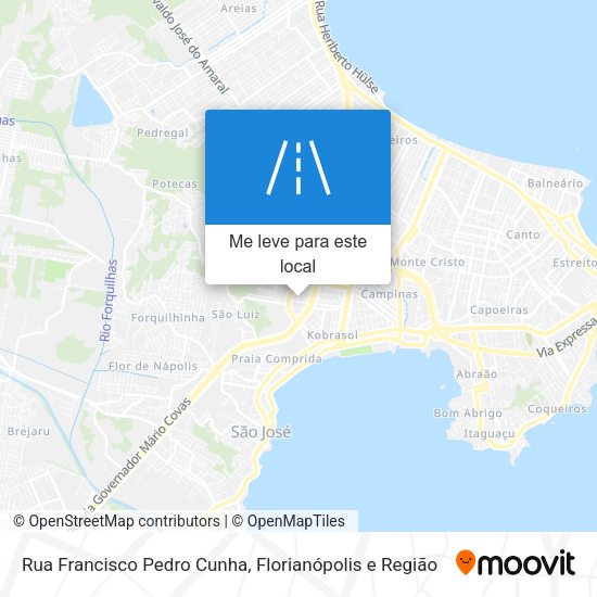 Rua Francisco Pedro Cunha mapa