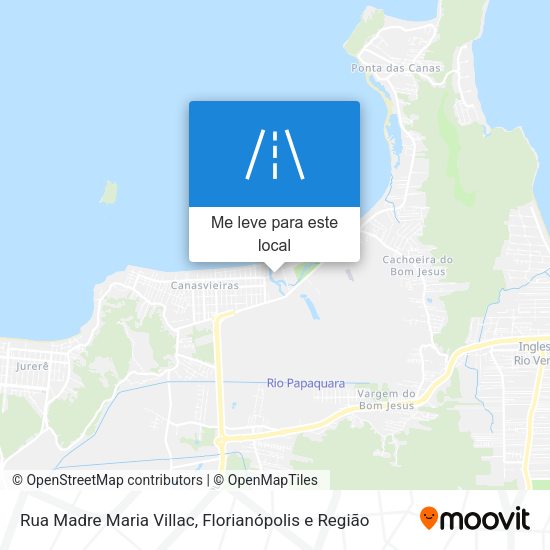 Rua Madre Maria Villac mapa