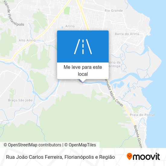 Rua João Carlos Ferreira mapa