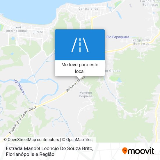 Estrada Manoel Leôncio De Souza Brito mapa