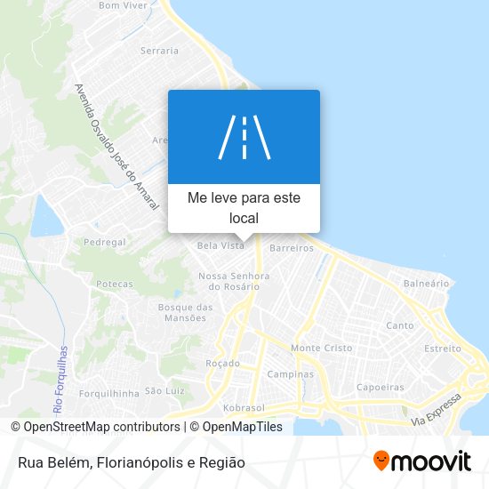 Rua Belém mapa