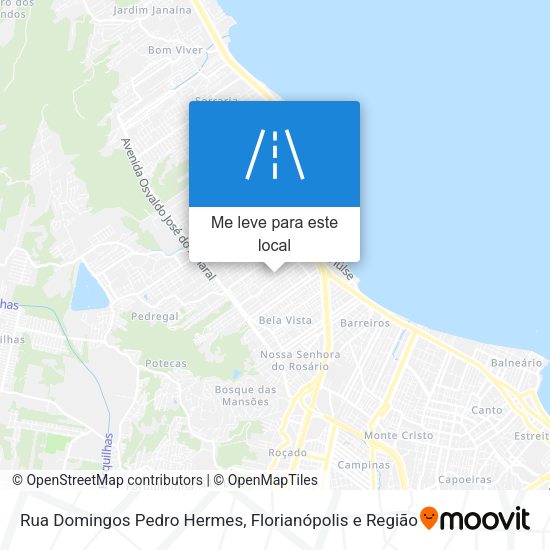 Rua Domingos Pedro Hermes mapa