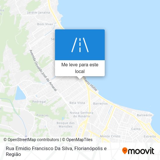 Rua Emídio Francisco Da Silva mapa