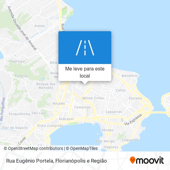 Rua Eugênio Portela mapa