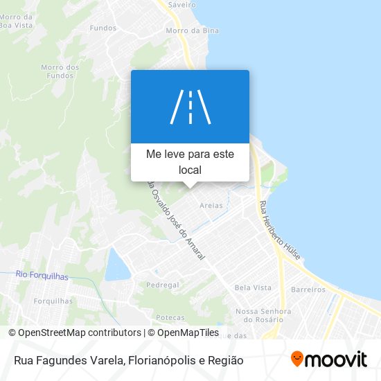 Rua Fagundes Varela mapa