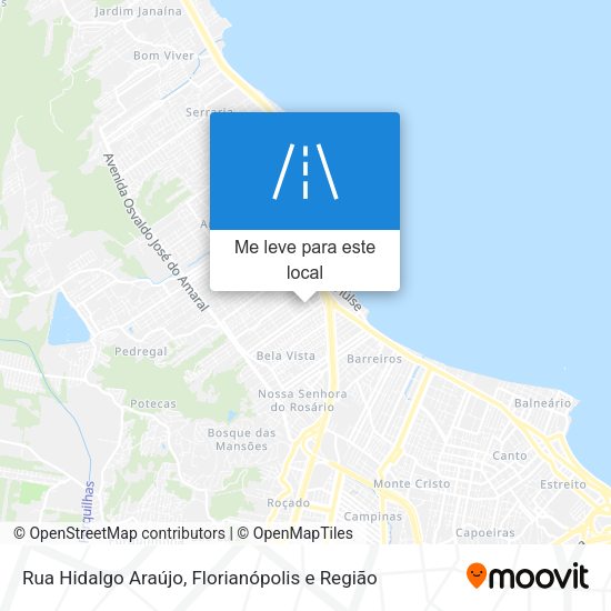 Rua Hidalgo Araújo mapa
