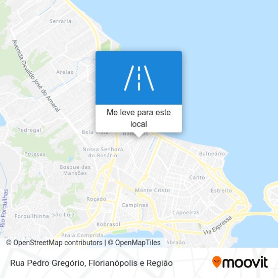 Rua Pedro Gregório mapa
