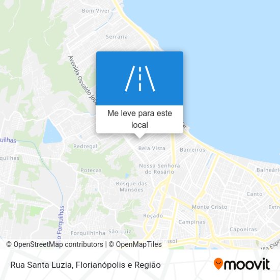 Rua Santa Luzia mapa