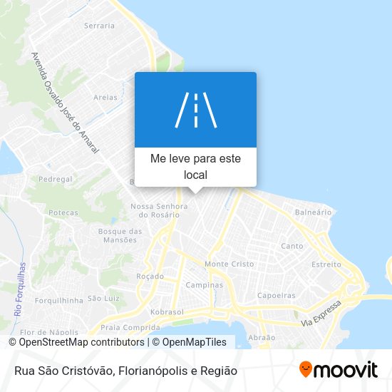 Rua São Cristóvão mapa