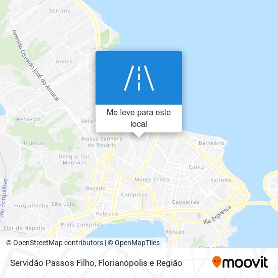 Servidão Passos Filho mapa