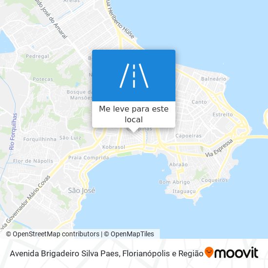 Avenida Brigadeiro Silva Paes mapa