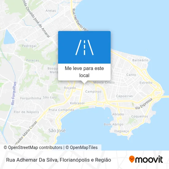 Rua Adhemar Da Silva mapa