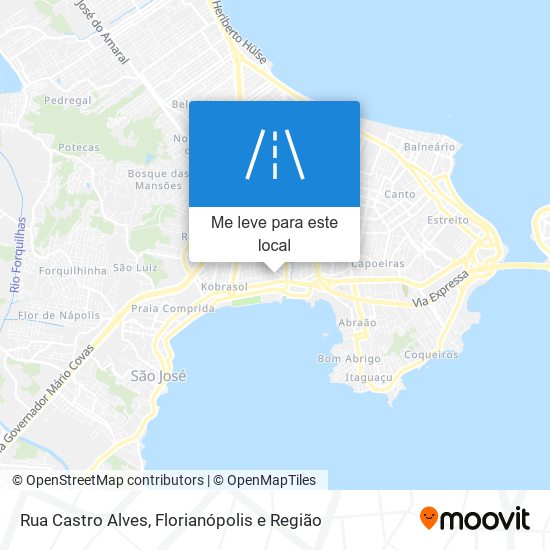 Rua Castro Alves mapa