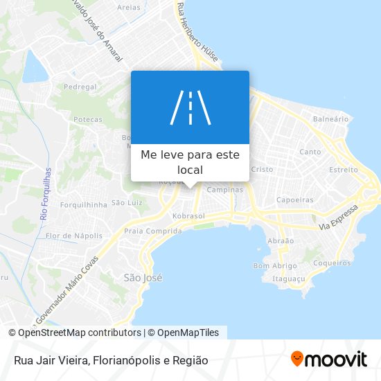 Rua Jair Vieira mapa