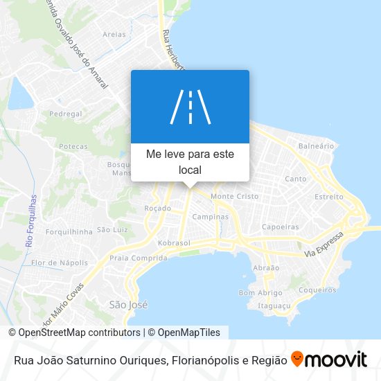 Rua João Saturnino Ouriques mapa