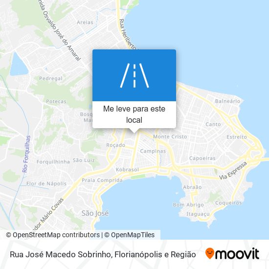 Rua José Macedo Sobrinho mapa