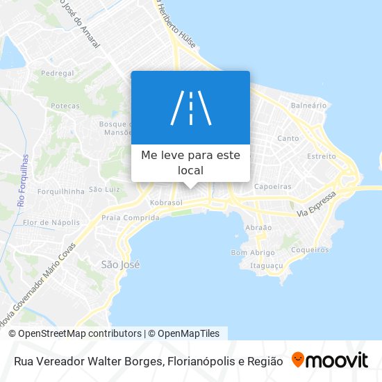 Rua Vereador Walter Borges mapa