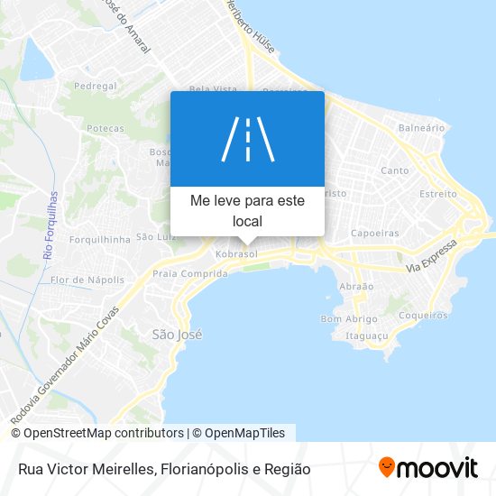 Rua Victor Meirelles mapa