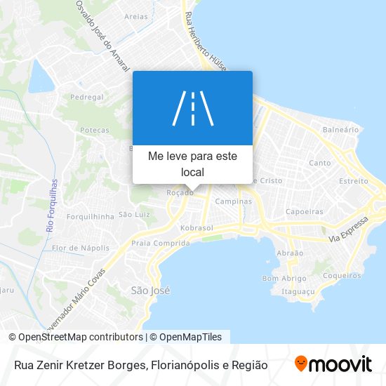 Rua Zenir Kretzer Borges mapa