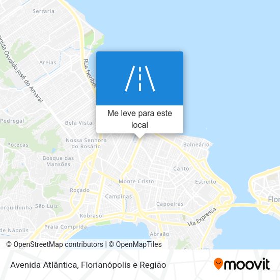 Avenida Atlântica mapa