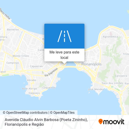 Avenida Cláudio Alvin Barbosa (Poeta Zininho) mapa