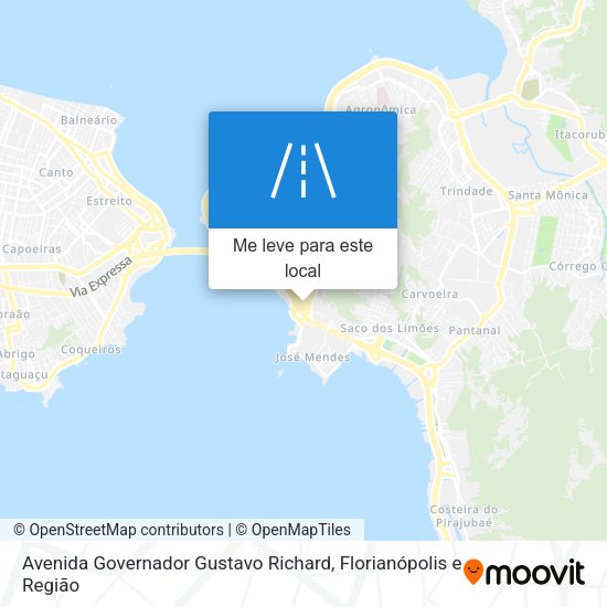 Avenida Governador Gustavo Richard mapa