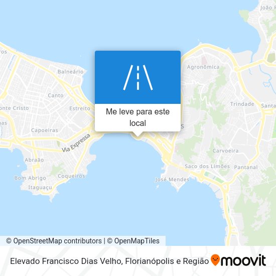 Elevado Francisco Dias Velho mapa