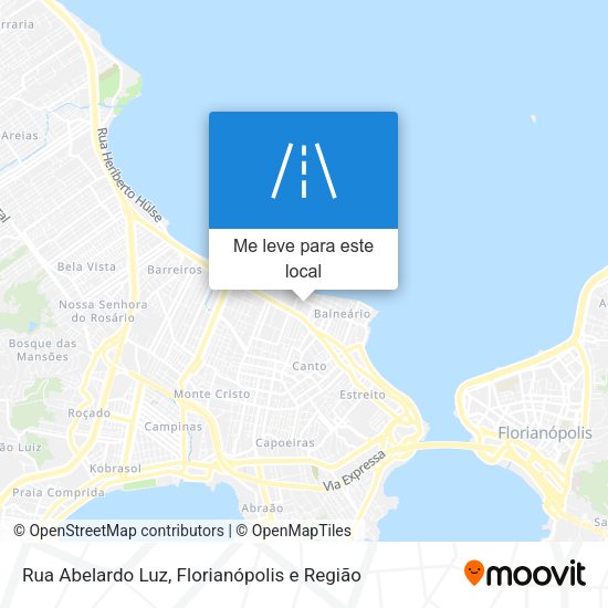 Rua Abelardo Luz mapa