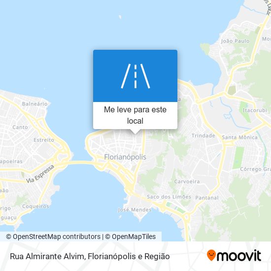 Rua Almirante Alvim mapa