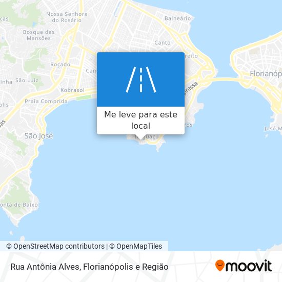 Rua Antônia Alves mapa