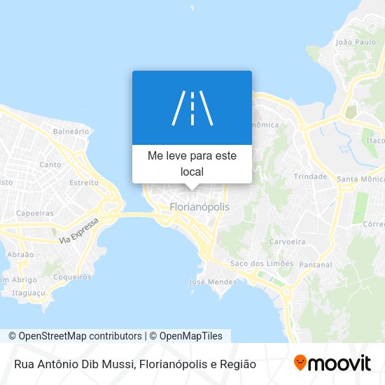 Rua Antônio Dib Mussi mapa