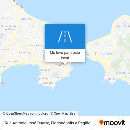 Rua Antônio José Duarte mapa