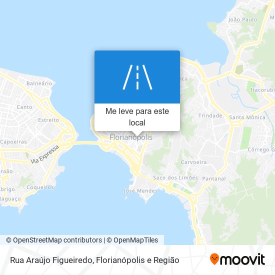 Rua Araújo Figueiredo mapa