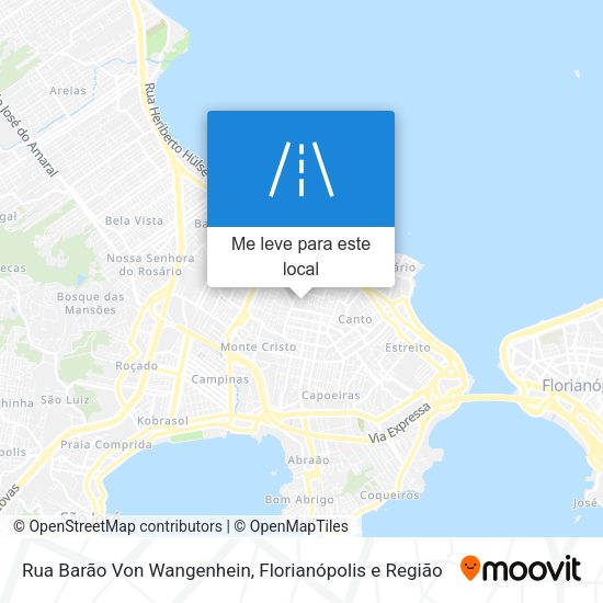 Rua Barão Von Wangenhein mapa