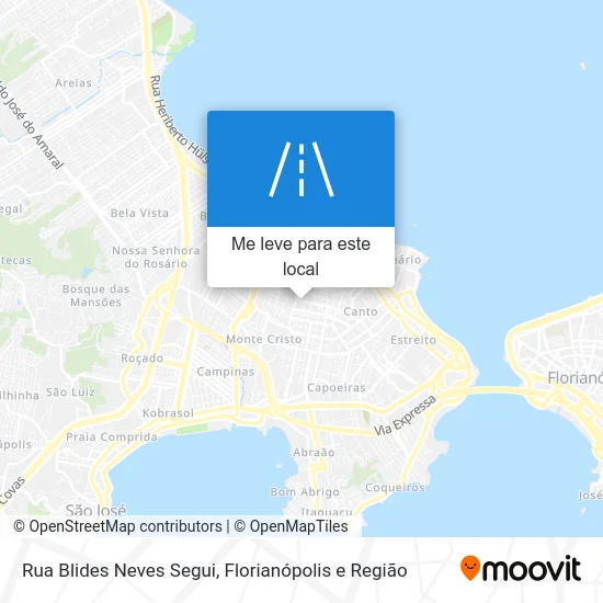 Rua Blides Neves Segui mapa