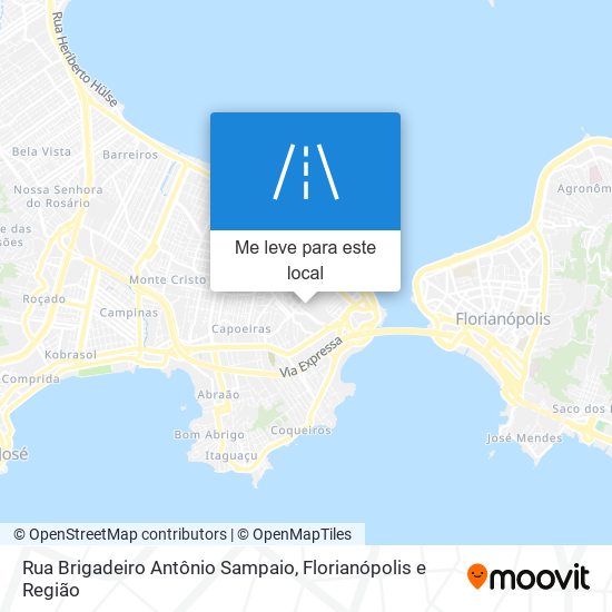 Rua Brigadeiro Antônio Sampaio mapa