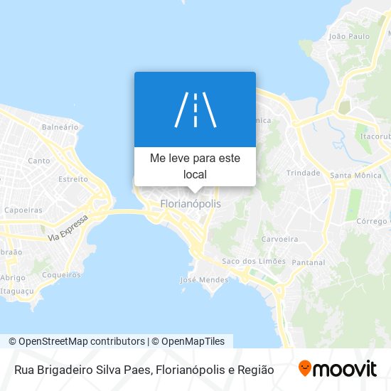 Rua Brigadeiro Silva Paes mapa