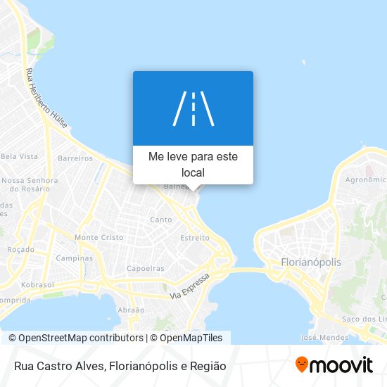 Rua Castro Alves mapa